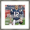 New England Patriots Qb Tom Brady, Super Bowl Xlii Sports Illustrated Cover Framed Print