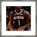 New Orleans Pelicans V Atlanta Hawks Framed Print