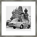New Taxi At Moscow In 1965 Framed Print