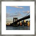 New York - Brooklyn Bridge Framed Print