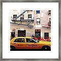 New York, Cab Framed Print