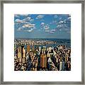 New York Skyline Empire State Framed Print