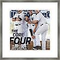 New York Yankees Derek Jeter, Jorge Posada, Mariano Rivera Sports Illustrated Cover Framed Print