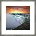 Niagara Falls By Night Framed Print