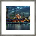 Night Piece Of Yokohama Framed Print