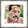 No One But You - Freddie Mercury Portrait Framed Print