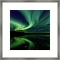 Northern Lights Aurora Boreal Framed Print