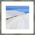 Not All That Is White Is Snow Framed Print