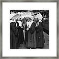 Nuns At Euston Framed Print