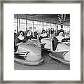 Nuns Driving Amusement Park Bumper Cars Framed Print