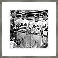 N.y. Mets Manager Gil Hodges Sports A Framed Print