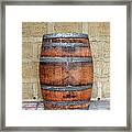 Oak Wine Barrel Framed Print