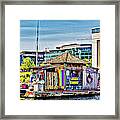 Oarhouse At Center For Wooden Boats Framed Print
