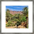 Oasis Around Ouled Atmane Kasbah Framed Print