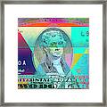 Obverse Of A Colorized Two U. S. Dollar Bill Framed Print