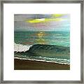 Ocean And Clouds Framed Print