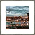 Oceanside Pier At Dusk Framed Print