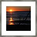 Oceanside Sunset Framed Print