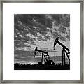 Oilfield Blackout Framed Print