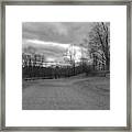 Old Canal Road - Waterloo Village Framed Print