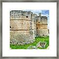 Old Fortification Tower And Walls Of  Otranto Framed Print
