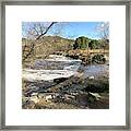 Old Mission Trail Dam And Flume Framed Print