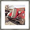 Old Red Truck Jerome Arizona Framed Print
