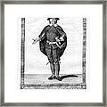 Oliver Cromwell, English Military Framed Print