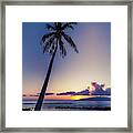 Olowalu Maui Sunset Framed Print