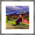 On The Backroads Of Stowe. Framed Print