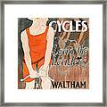 Orient Cycles, Lead The Leaders Poster, Circa 1895 Framed Print