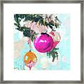 Ornaments Decoration For Christmas Tree Framed Print