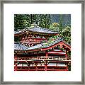 Ornate Temple With Forest Backdrop Framed Print