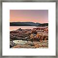 Otter Cove At Dusk Framed Print