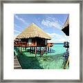 Overwater-bungalow An The Beautiful Framed Print
