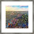 Painting The Grand Canyon Framed Print