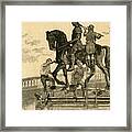 Painting The Statue Of King William Iii Framed Print