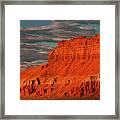 Panorama Morning Light On Wild Horse Butte San Rafael Swell Utah Framed Print