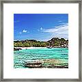 Panorama Of Spring Bay And The Baths Framed Print