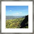 Panorama Photo Of An African Landscape Framed Print