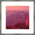 Panorama Pre-dawn At Point Imperial Grand Canyon National Park Framed Print