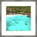 Panoramic View Of St.jean Bay In Framed Print