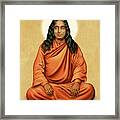 Paramhansa Yogananda On Gold Framed Print