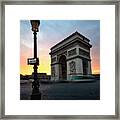 Paris Arch Of Triumph Framed Print