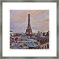 Parisian Rooftops Framed Print
