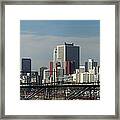 Part Of The Skyline In Southeast Tokyo Framed Print