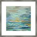 Pastel Blue Sea Framed Print