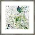 Pastel Greens Framed Print