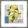 Patchwork Lemons A Framed Print