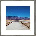 Path Out To Badwater Framed Print